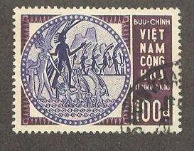 VIET NAM SOUTH Sc# 252 USED FVF Hung Vuong & Au Co