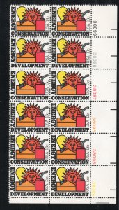 ALLY'S US Plate Block Scott #1723-4 13c Energy [12] MNH F/VF [W-4]