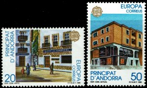 Andorra Spanish #205-206  MNH - Europa Post Offices (1990)