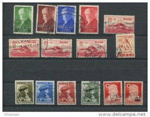 Norway 1945-53 Accumulation Mi 162 172-5 310-3 307 338 379 Used CV 53 euro