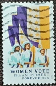 US Scott # 5523; used (55c) Women Vote from 2020; XF centering; off paper
