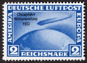 1933, Germany, Graf Zeppelin, MNH, REPRINT, Sc C44