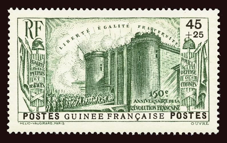 FRENCH GUINEA Scott #B3 1939 Paris Bastille unused HR