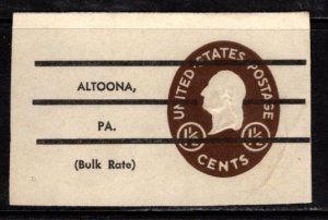 #U535 Washington Precancel Cut Square  Type 3a8 - Unused