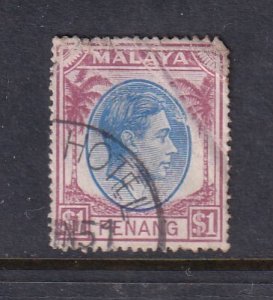 Malaya Penang 1949 Sc 20 $1 Used