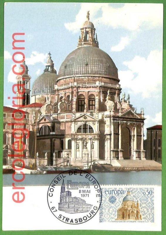 45961 - FRANCE - MAXIMUM CARD - 1971 - EUROPE, architecture-