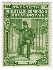 (I.B) Cinderella : 20th Philatelic Congress (London 1933)