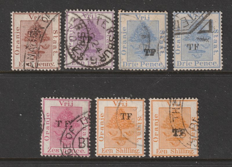 Orange Free State a small lot of used Telegraph stamps unsorted