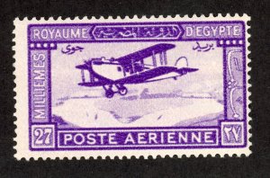 Egypt C1 MH 1926 27m deep violet
