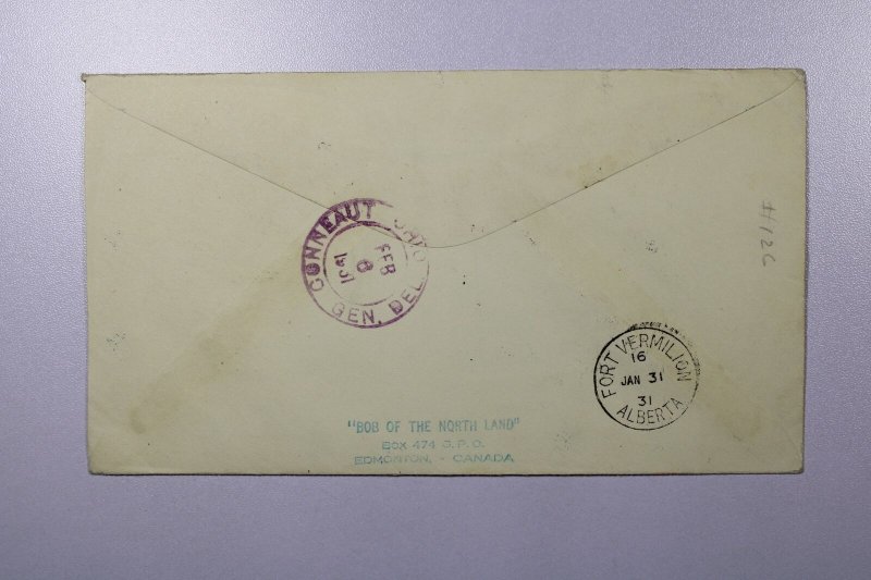 Canada 1931 FFC Peace River to Ft Vermilion - L37660 