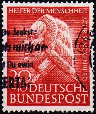 Germany. 1953 20pf+10pf S.G.1101 Fine Used