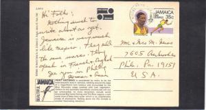 Postcard Jamaica Stamp CV2879