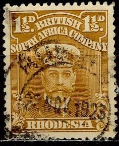 Rhodesia - British South Africa Company; 1917: Sc. # 121: Used Single Stamp