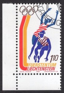 Liechtenstein   #594   cancelled  1976  Olympic games Montreal 1.10fr