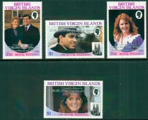 VIRGIN ISLANDS 537-40 NOT ISSUED MH BIN $2.40