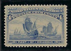 US Scott #233 Mint NH OG VF+