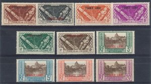 French Oceanic Settlements 1941 FRANCE LIBRE set MNH **. Cat $770