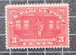 Scott Q3 3 Cents Parcel Post MNH Nice Stamp SCV $24.00