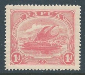 Papua New Guinea #51 NH 1p Lakatoi - Wmk. 74 - Perf 12 1/2