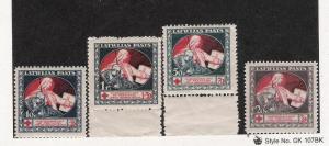 LATVIA, SCOTT# B1-B4, MNH, OG, COMPLETE SET