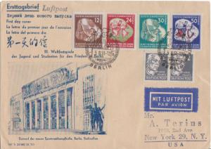 German Democratic Republic Scott 85-88 Rubberstamp Address.