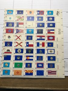 Scott #1633/82...13 Cent...50 State Flags...Sheet of 50 Stamps