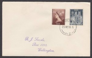 NIUE 1953 Coronation set on FDC to New Zealand..............................U744