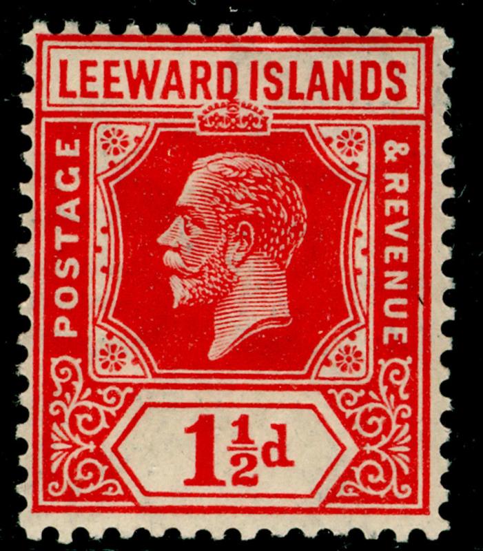 LEEWARD ISLANDS SG63, 1½d carmine-red, NH MINT. WMK SCRIPT.