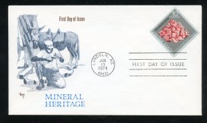 US 1541 Mineral Heritage Issue - Rhodochrosite UA Marg cachet FDC