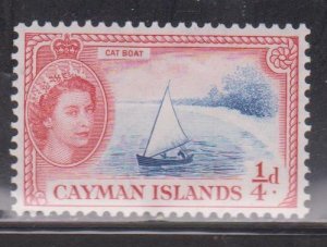 CAYMAN ISLANDS Scott # 135 MH - QEII & Cat Boat