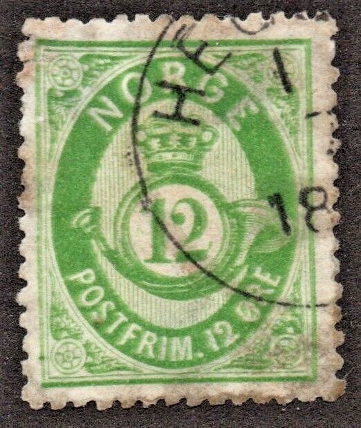 Norway (1877)  - Scott # 26,    Used