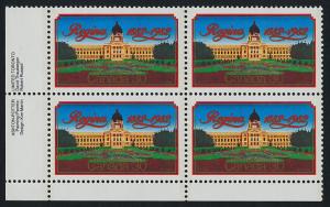 Canada 967 BL Plate Block MNH Regina Centenary