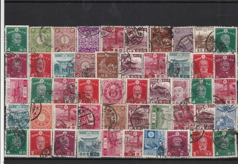 Japan early used stamps Ref 15867