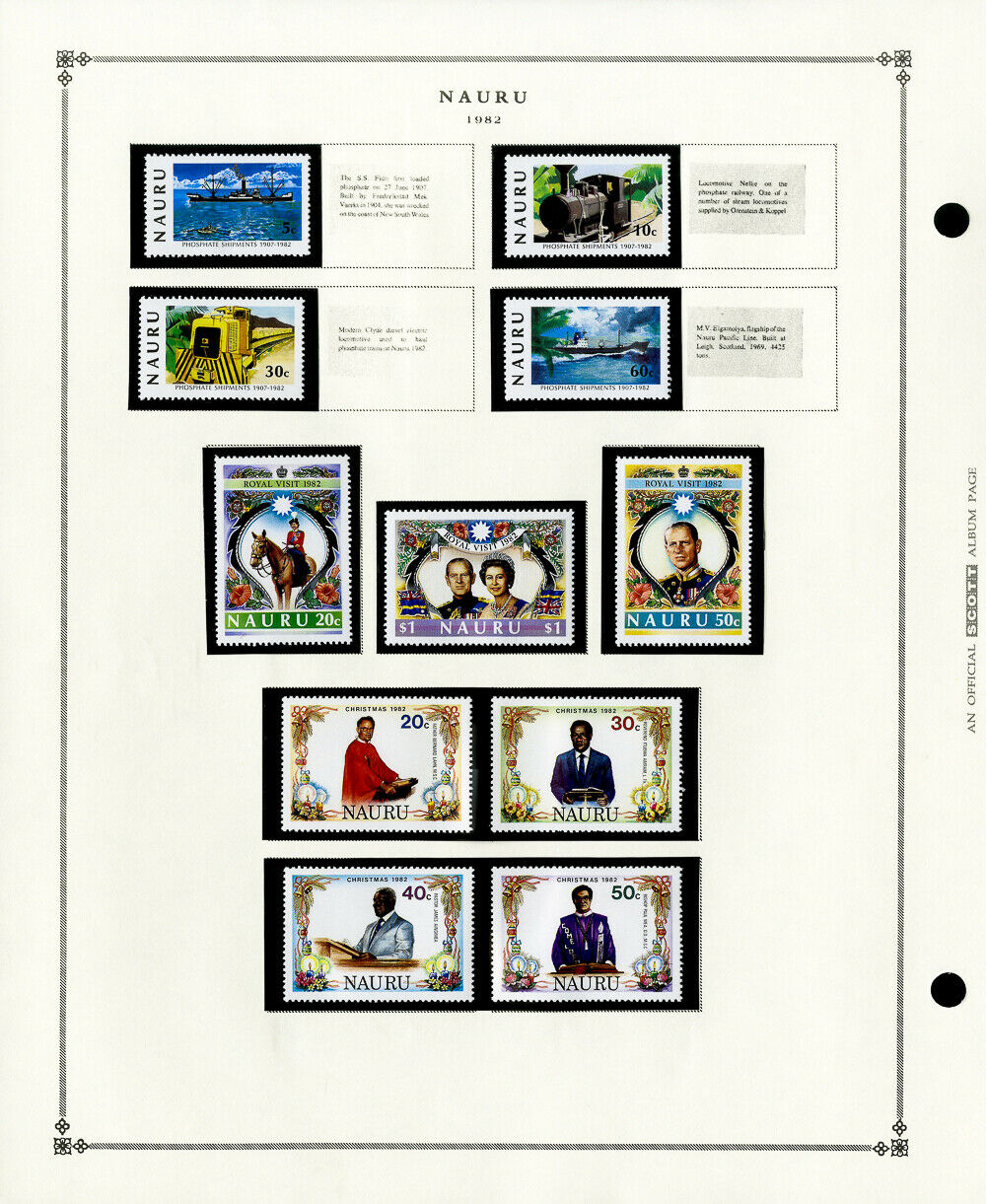 Nauru AllMint 1960's to 1999 Stamp Collection f/k/a Pleasant Island