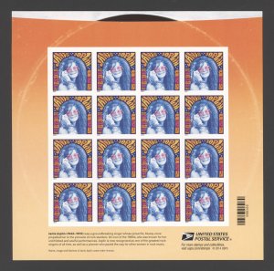 2014 US Scott#4916 Janis Joplin, Sheet of 18 Forever Stamps