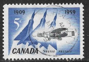 CANADA 1959 First Airplane Flight in Canada Anniversary Issue Sc 383 VFU