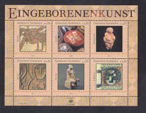 United Nations Vienna  #346    MNH  2004  indiginious art sheet