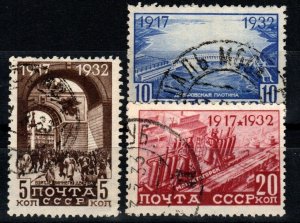Russia #473-4, 476 F-VF Used  CV $7.00 (X6362)