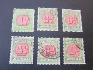 Australia 1938 Sc J65-70 FU