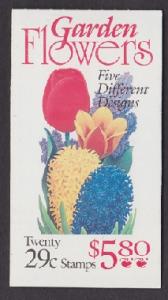 BK208 Garden Flowers Booklet - 2764a plate #1