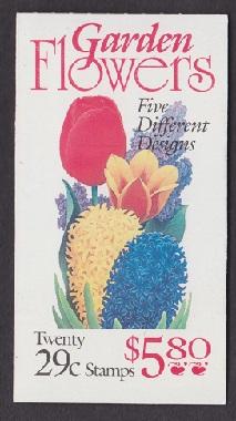 BK208 Garden Flowers Booklet - 2764a plate #1