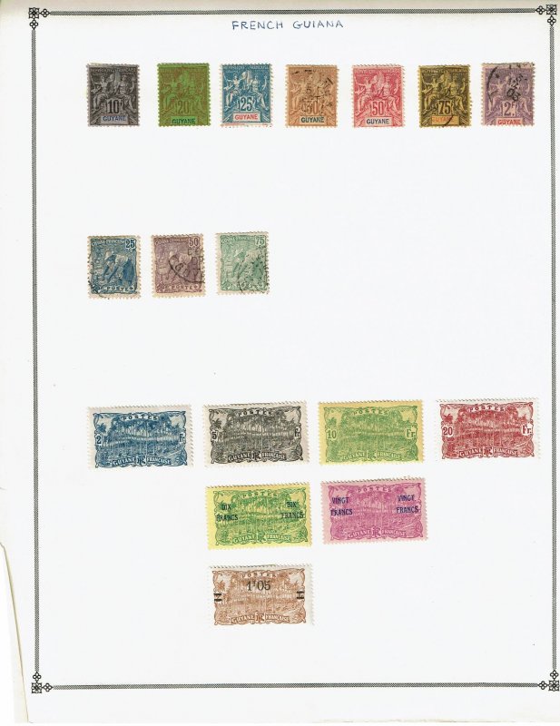 French Guiana, small collection prior to becoming a department of France