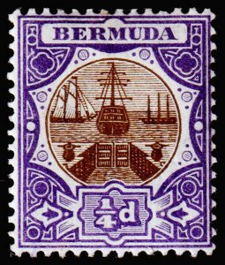 Bermuda Scott 31 (1908) Mint H OG VF C