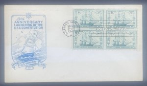 Scott 951 FDC 150th Anniversary of USS Constitution   IOOR Cachet