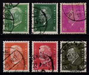 Germany 1928 Ebert & von Hindenburg def., Part Set [Used]