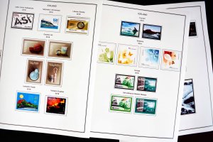 COLOR PRINTED ICELAND 2011-2016 STAMP ALBUM PAGES (29 illustrated pages)