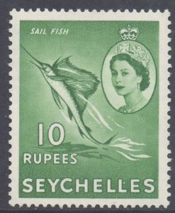 Seychelles Scott 190 - SG188, 1954 Elizabeth II 10r MH*