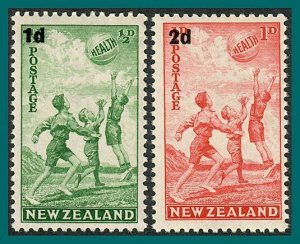 New Zealand 1939 Health, Beachball, MNH #B14-B15,SG611-SG612