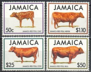 Jamaica Stamp 819-822  - Red Poll Cattle