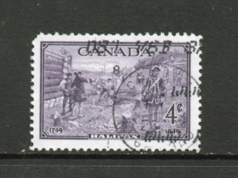 Scott # 283 used  sheet  single  Halifax  Bicentenary